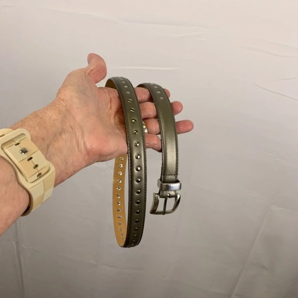 Fossil Metallic Studded Leather Belt‎ Large